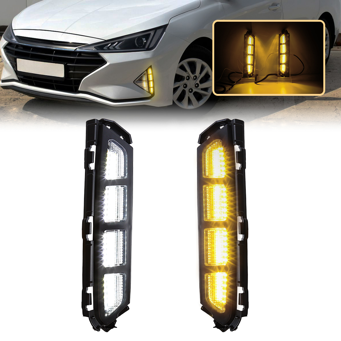 Car Accessories For Road Trip - 2 uds lámpara antiniebla LED para