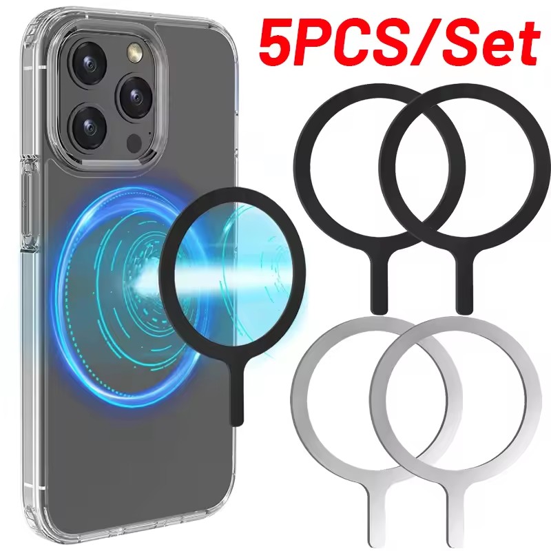 Wireless Car Charger - Anillo Adhesivo de 5-1 Piezas para