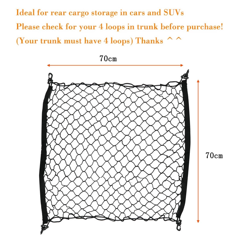 Malla de red de maletero de co - Car Cargo Net Trunk reseña y precio